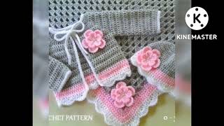 new knitting sweater crochet pattern for babies/crosia design