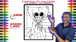 Coloring POPPY PLAYTIME Huggy Wuggy | How To Color Page Poppy Playtime