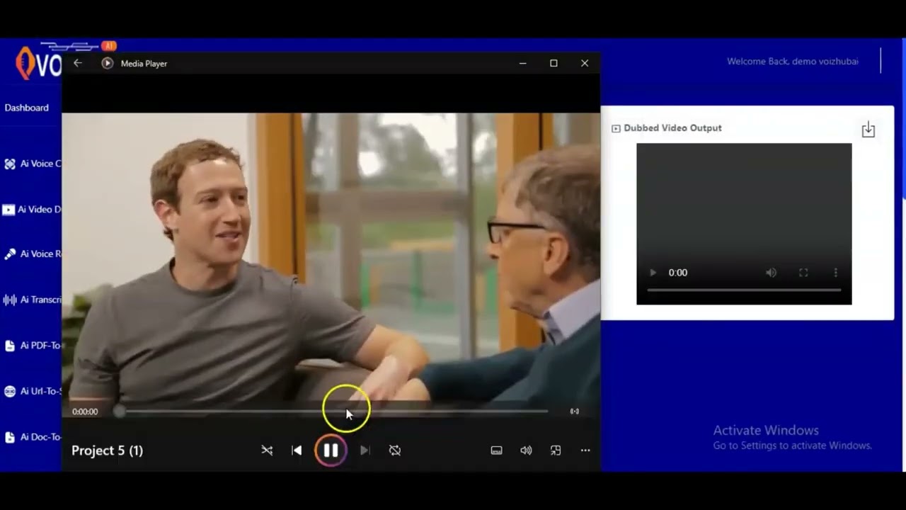 YouTube player