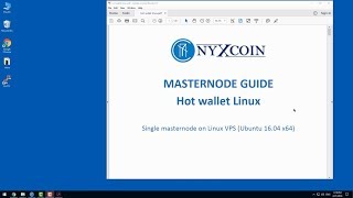 NYXCOIN masternode setup guide linux wallwt