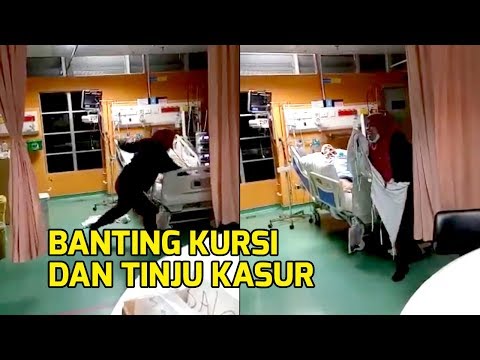 VIRAL Video Wanita Kesurupan Teriak-teriak di UGD Rumah Sakit, Banting Kursi dan Tinju Kasur