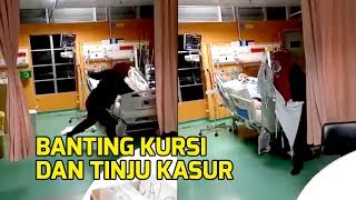 VIRAL Video Wanita Kesurupan Teriak-teriak di UGD Rumah Sakit, Banting Kursi dan Tinju Kasur