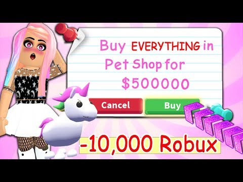 Buying Everything My Pet Touches In The Brand New Adopt Me Update - meow amber roblox adopt me avatar