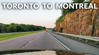 Toronto to Montreal  Timelapse Drive 4K