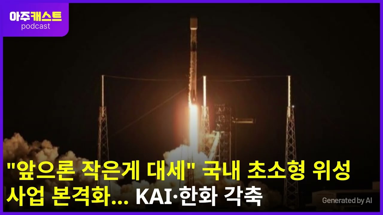 앞으론 작은게 대세 국내 초소형 위성 사업 본격화… KAI·한화 각축