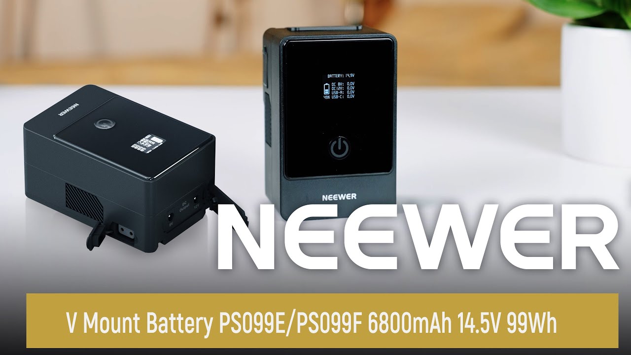 Introducing the NEEWER V Mount Battery PS099E/PS099F 6800mAh 14.5V