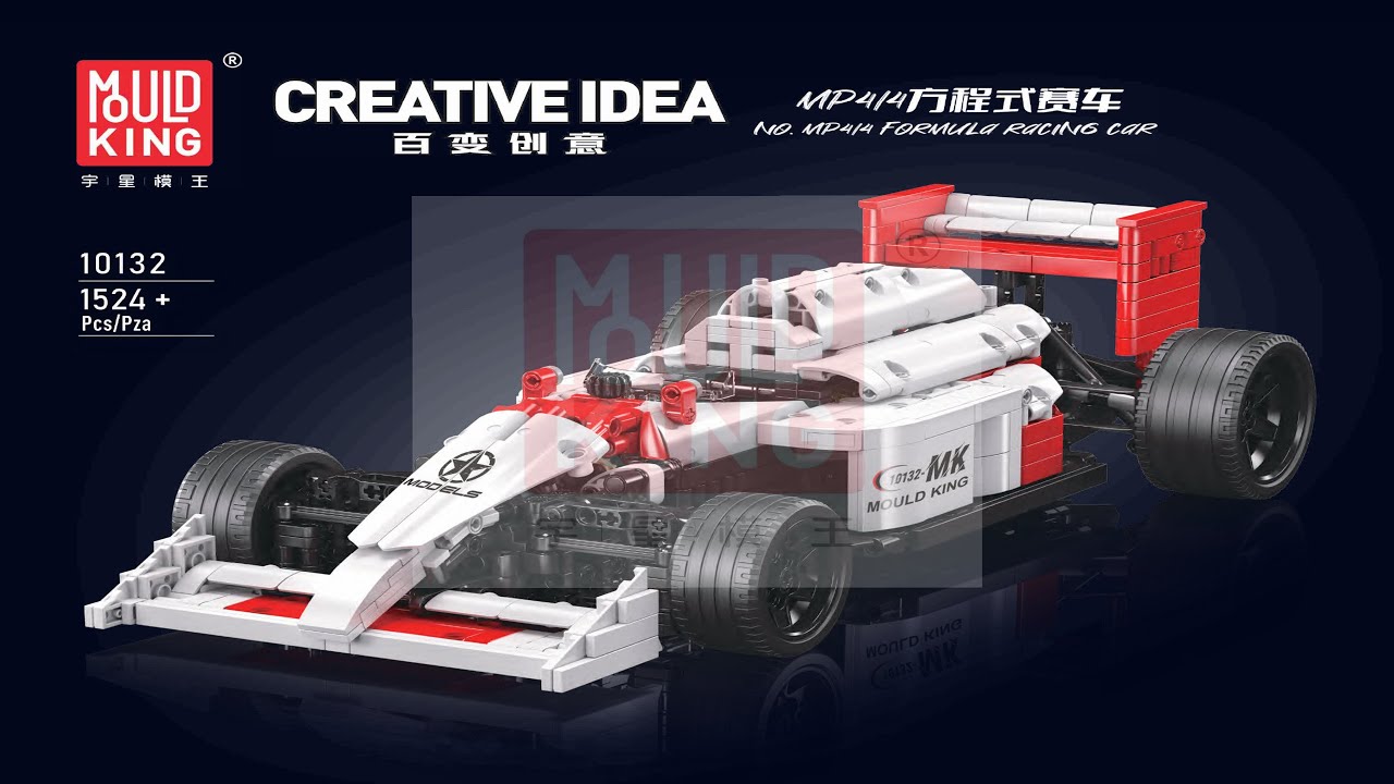 Mould King Instructions - MP4/4 Formula Racing Car - 10132