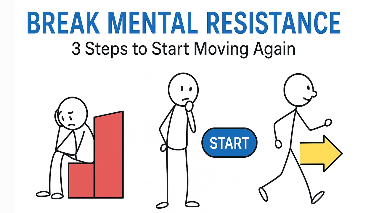 Break Mental Resistance – 3 Steps to Start Moving Again