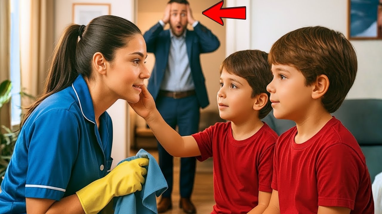 💥NENHUM MÉDICO CONSEGUIA FAZER OS GÊMEOS FALAREM… ATÉ ENTRAR UMA SIMPLES FAXINEIRA