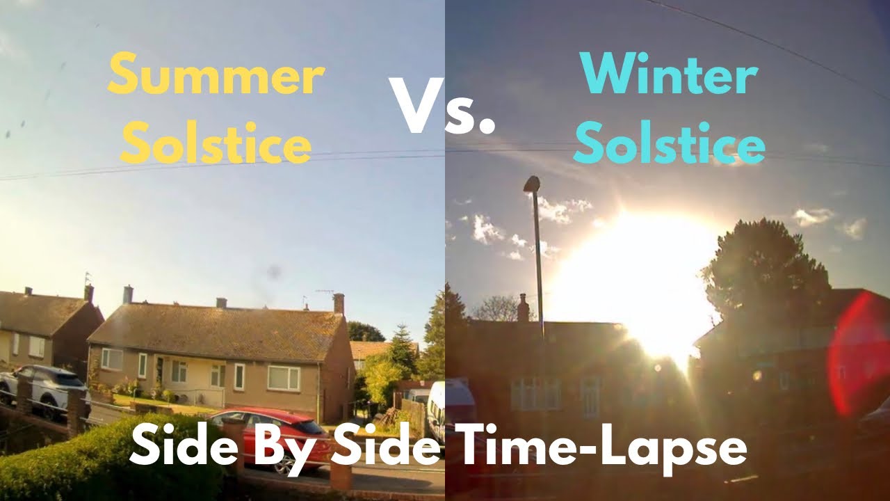 Summer Vs Winter Solstice: Side By Side Time-lapse