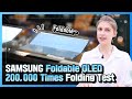 Samsung Display Foldable OLED 200,000 times Folding test