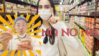 Grocery shopping in Korean huge market تسوقنا للاكل باكبر سوبر ماركت كورية وكمان زرنا الجدة الكورية