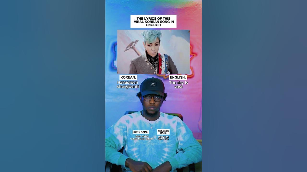 The Lyrics Of This Viral Korean Song Translated In English: BIGBANG "Fantastic Baby" #shorts #music