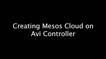 Avi Vantage_Integration with Mesos