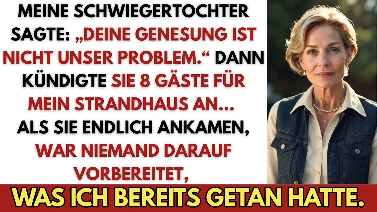 Ich hatte mir gerade die erste Tasse Tee eingeschenkt, als das Telefon klingelte. Es war Verena, die Frau meines Sohnes. Keine Begrüßung, kein „Wie geht es dir nach der Knieoperation?". Nur ein...