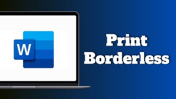 Randloos afdrukken in Word