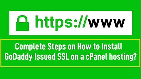 #SSLInstallation #SSLForGoDaddyCpanel How to Install GoDaddy SSL Certificate on cPanel?