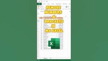 Remove Numbers in MS Excel / #excel #exceltips #exceltricks #viral #shorts #explore #dataentry