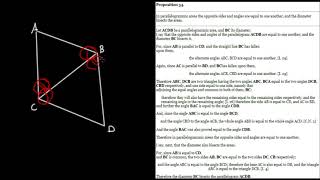 Euclid's Elements - Book 1, Proposition 34