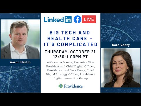 Big Tech and Health Care - It’s Complicated