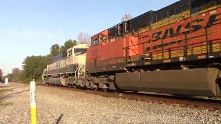 BNSF Executive SD70MAC as a rear-DPU on NS 732 past MP 72.2 in Shannon, GA