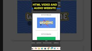 Responsive HTML 5 Website Video and Audio Website 2025 #shorts #webdesign #coding #programming