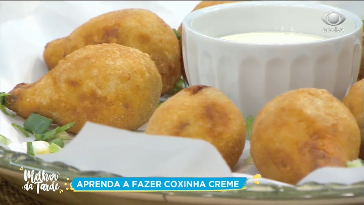 Aprenda a fazer coxinha creme