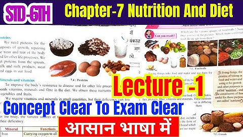 STD -6th Science chapter 7 Nutrition And Diet Lecture 1 Maharashtra Board class 6 