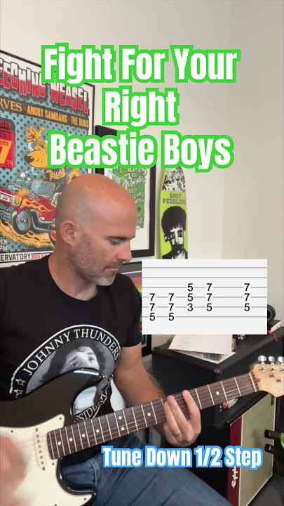 Fight For Your Right Beastie Boys Guitar Lesson Tutorial #BeastieBoys #guitar #lesson #tutorial