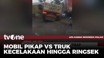 Adu Banteng Truk VS Mobil Pikap, Sopir Tewas | AKIM tvOne