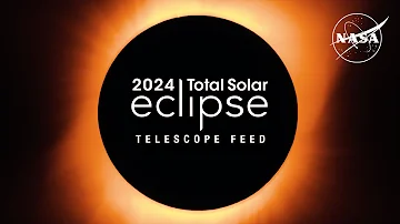 2024 Total Solar Eclipse: Through the Eyes of NASA (Telescope Feed)