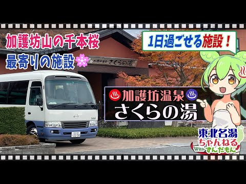 【加護坊温泉 さくらの湯】《大崎市》東北の名湯をずんだもんが解説！ 施設情報や成分表など訪れる前に役立つ情報もり沢山で紹介するのだ！【東北名湯ちゃんねる】