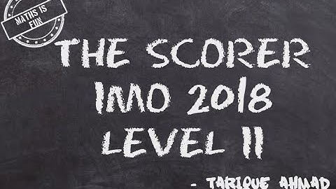 IMO LECTURE 1- Level 2 (2018) - Class 7th