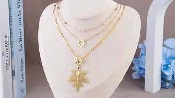 How to Use a Toggle Clasp to Make a Multi-layer Pendant Necklace | Pandahall DIY Tutorial