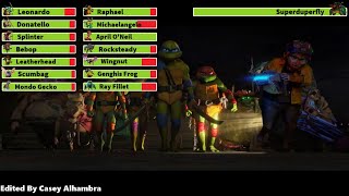 Teenage Mutant Ninja Turtles Mutant Mayhem 2023 Final Battle With Healthbars 12