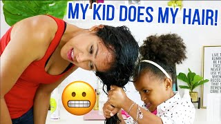 How to Style Curly Hair| Kid&#39;s POV