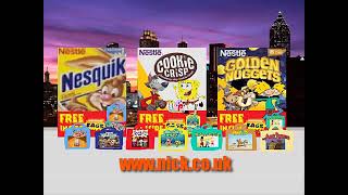 Nestle Cereals   Nicktoons Bags SpongeBob SquarePants on Cookie Crisp UK 2003 Advert