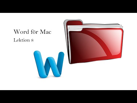 Word för Mac: Lektion 8 - Spara ditt dokument