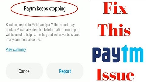 How To Fix Paytm Keeps Stopping Problem | Paytm Keeps Stopping