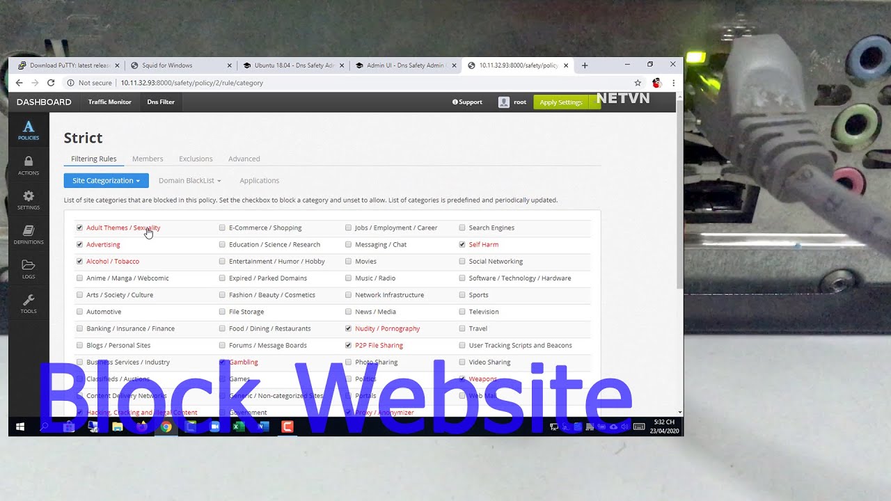How to block unwanted Web for your network | NETVN