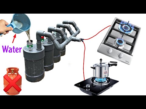 I turn Water into a Free Gas for cooking, New invention