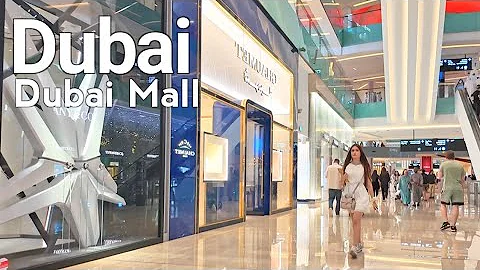 Dubai 4K🇦🇪 Amazing Dubai Mall, The Largest Shopping Mall Walking Tour