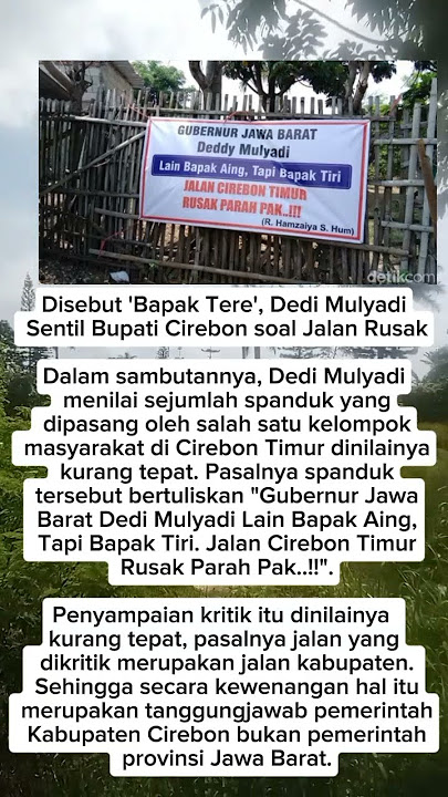 Disebut Bapak Tiri KDM Sentil Bupati Cirebon #kangdedymulyadi#news#videoshorts#shotrs