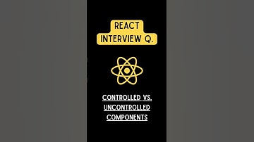 React Controlled vs. Uncontrolled Components #frontend #programming  #reactjs