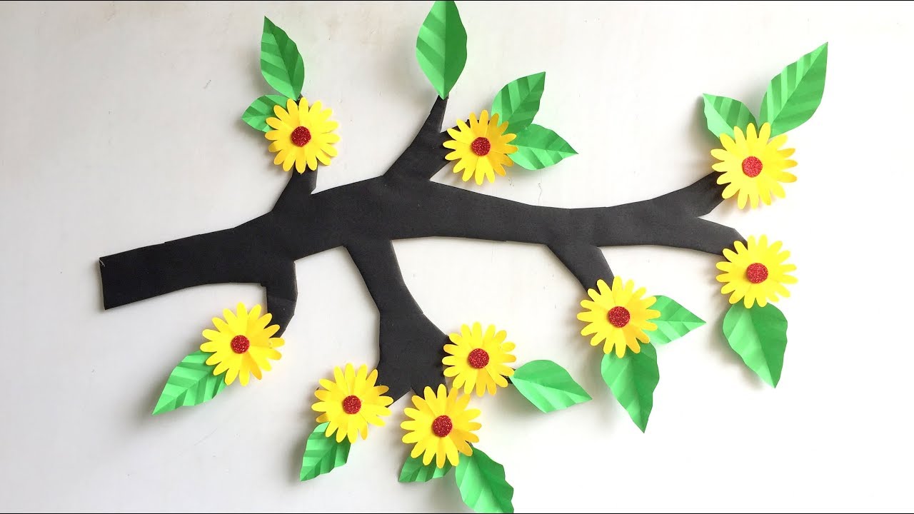 Paper Craft Wall Hanging Easy School Decoration Best Out Of Waste You