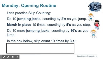 Grade 3 Week 1 - Google Slides