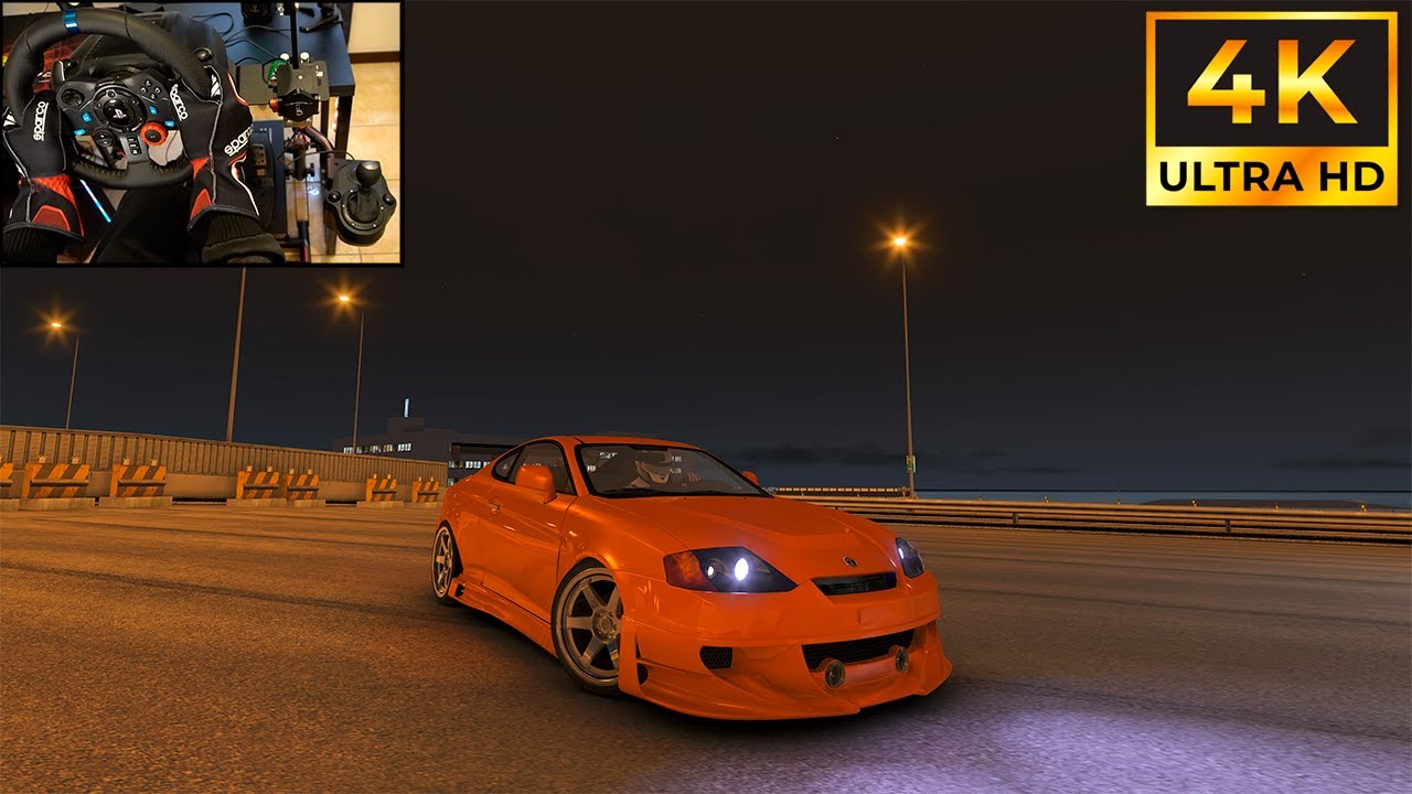 Hyundai Tiburon / Assetto corsa / Steering Wheel + shifter Gameplay 4K ...