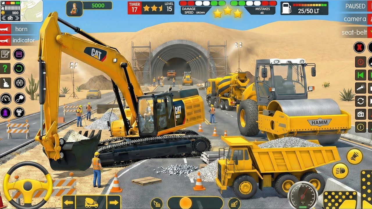 🚨 JCB City Road Construction Simulator 3D🚧 - Android Gameplay