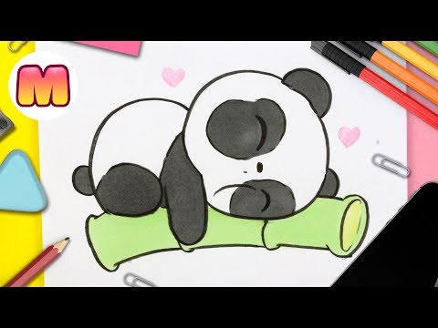 Cómo dibujar un Oso Panda kawaii