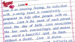 Essay on Love in English | Speech on Love | Paragraph on Love